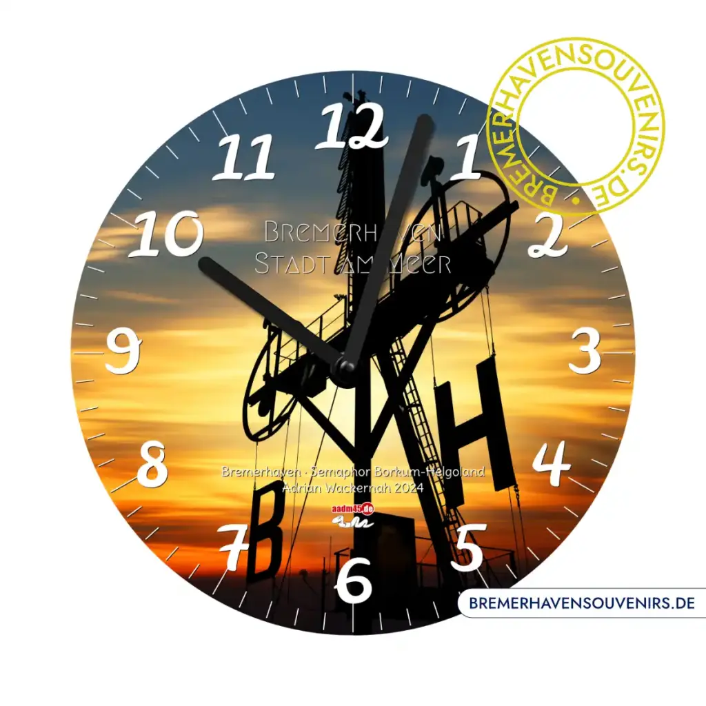Bremerhaven Semaphor Borkum-Helgoland Uhr