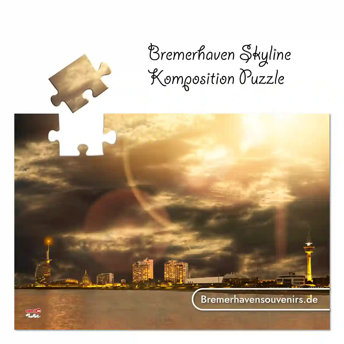 Bremerhaven Skyline Komposition Puzzle – Bild 1