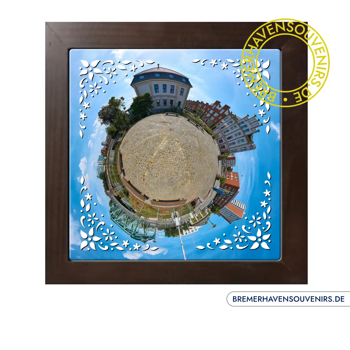 Bremerhaven Villa Seebeck Kleiner Planet Keramikfliese – Bild 2