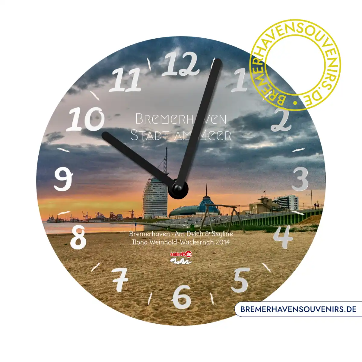 Bremerhaven Weserstrandbad Wanduhr – Bild 1