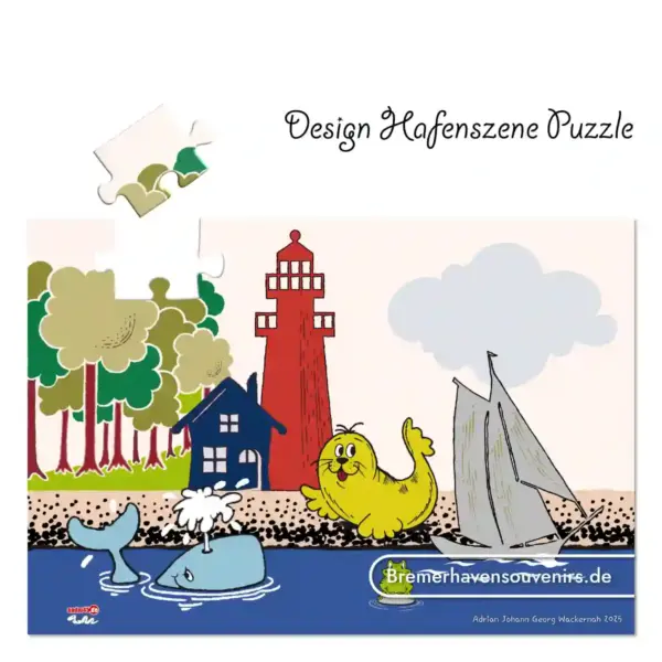 Design Hafenszene Puzzle