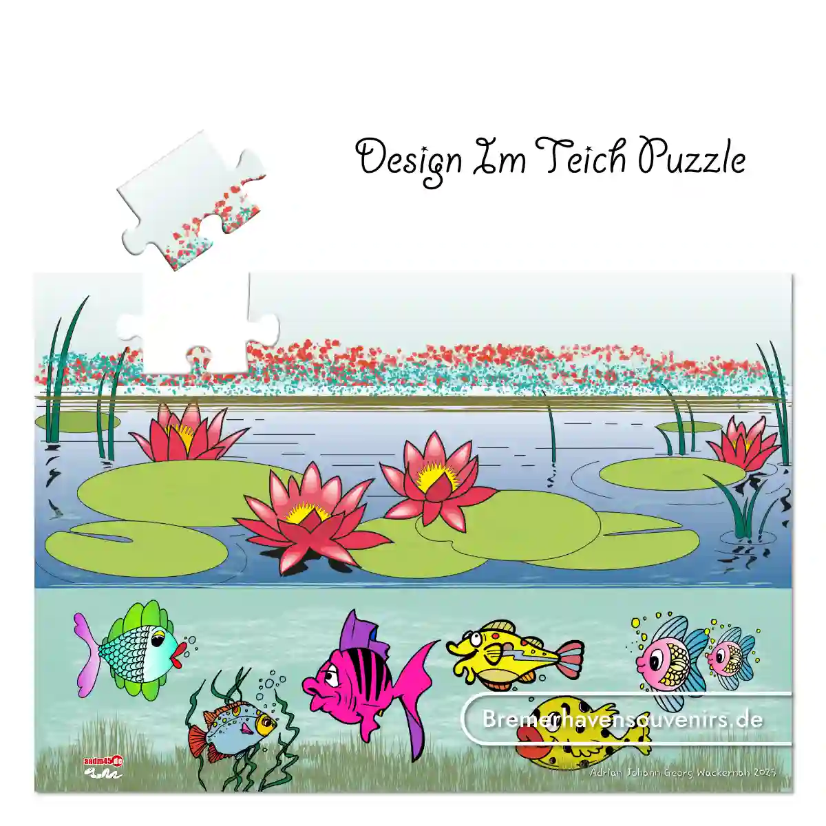 Design Im Teich Puzzle – Bild 1
