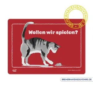 Design Katze »Wollen wir spielen?« Glasschneidebrett