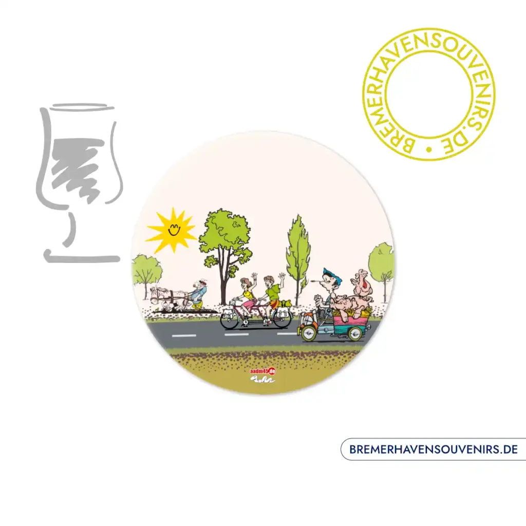 Design Landleben Glasuntersetzer