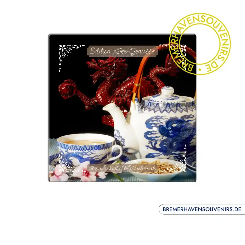 Edition Tee-Genuss China blau Keramikfliese