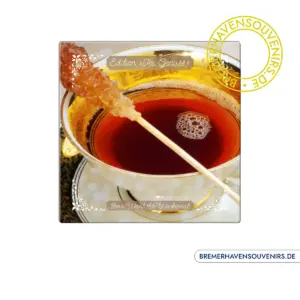 Edition Tee-Genuss Goldtasse Keramikfliese