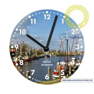 Greetsiel Kutterhafen Wanduhr