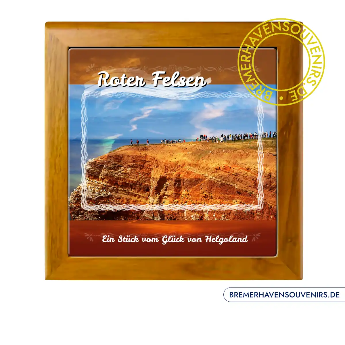 Helgoland Roter Felsen Keramikfliese – Bild 2
