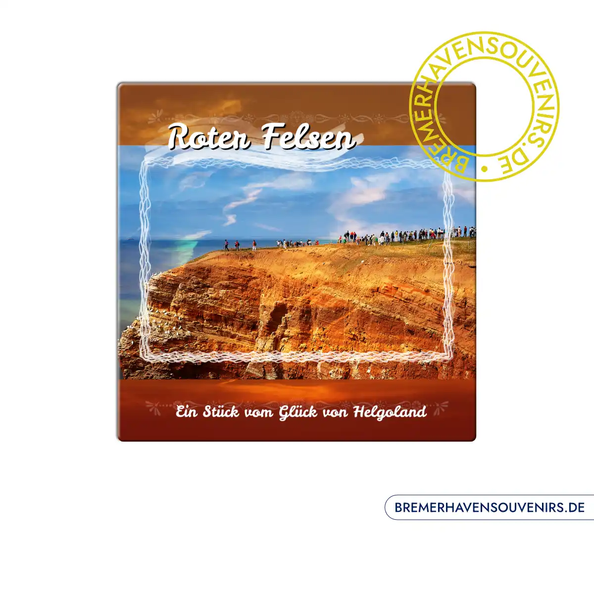 Helgoland Roter Felsen Keramikfliese – Bild 1