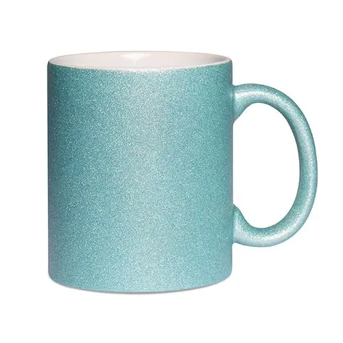 Keramikbecher mit farbiger Glitzeroberfläche Rohlinge